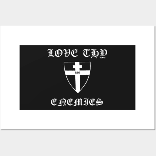 Love Thy Enemies Orthodox Cross Gothic Shield Eirene Posters and Art